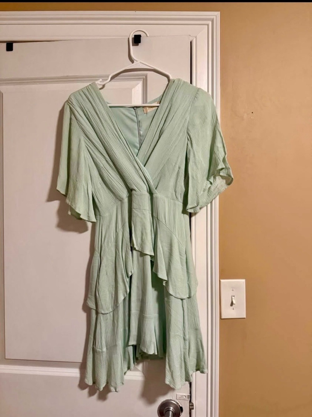 Altar’d State Mint Green Ruffle Dress